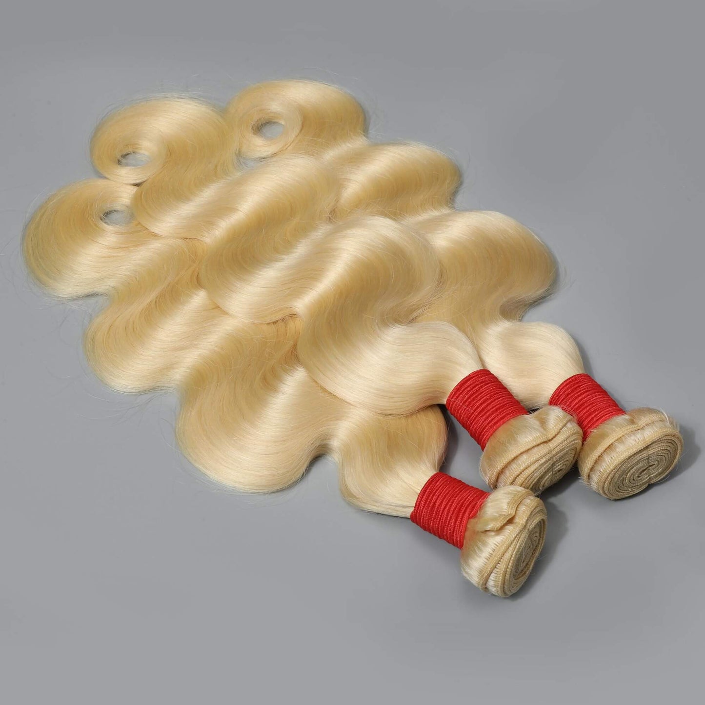 613 Blonde Body Wave Hair Bundles With 4x4 Lace Closure