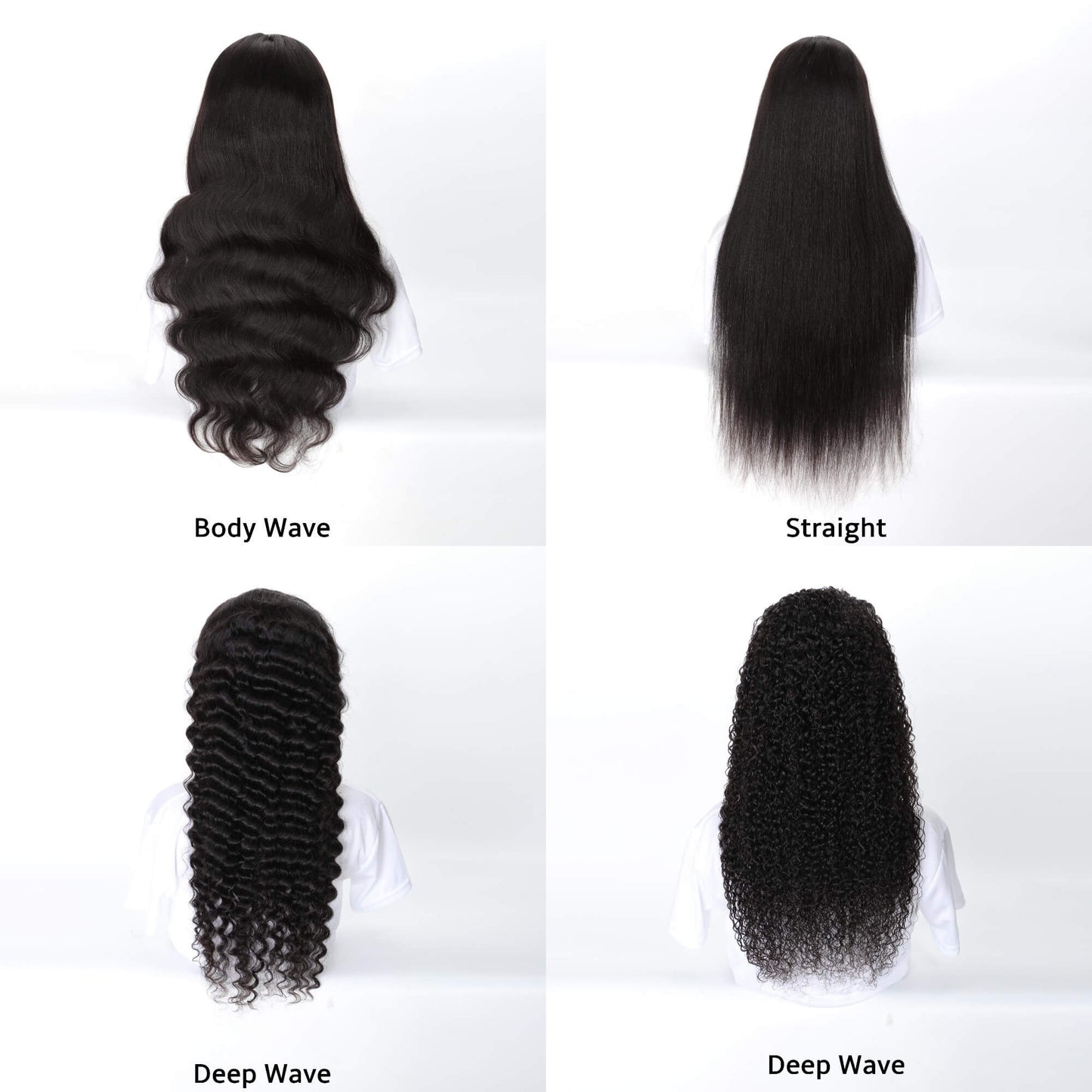 Wholesale Transparent Lace Front Human Hair Wigs 5 PCS Package