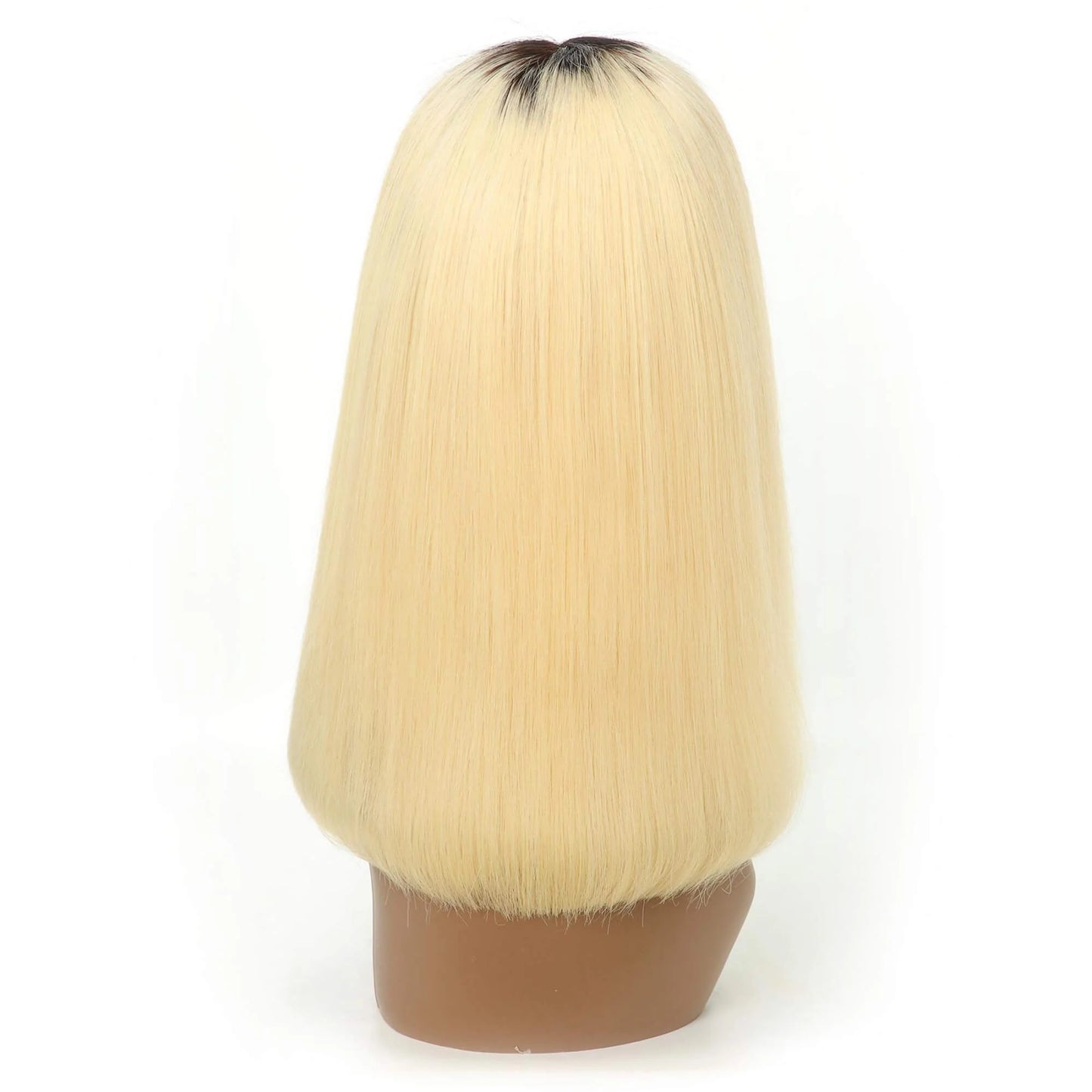 Ombre T1B/613 Blonde Straight Bob Wig 13x4 Transparent Lace Frontal