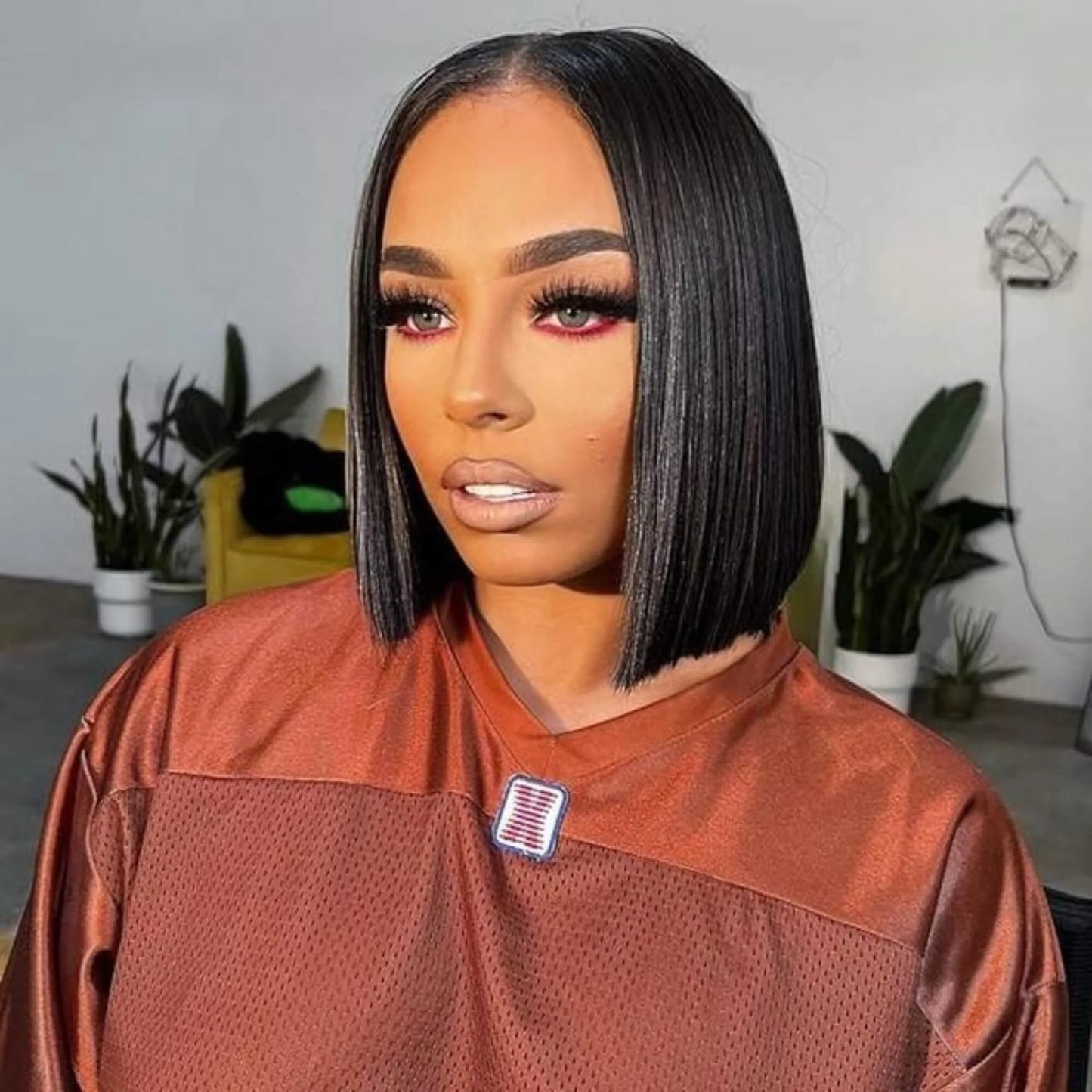 Straight Short Bob Wig Transparent Lace Closure Wig 4x4 & 5x5 Options