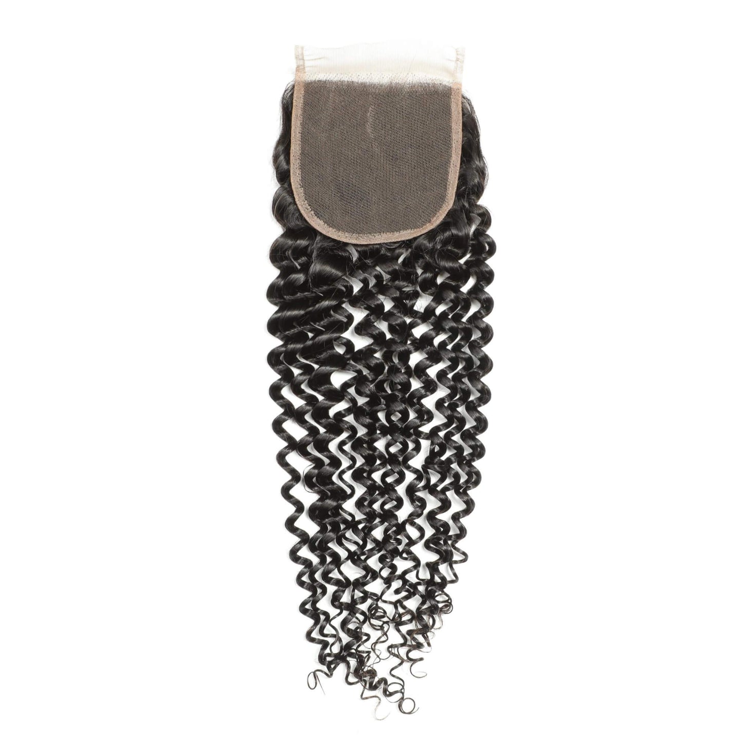 Curly Wave Mink Brazilian Hair 3 Bundles With Lace Closure