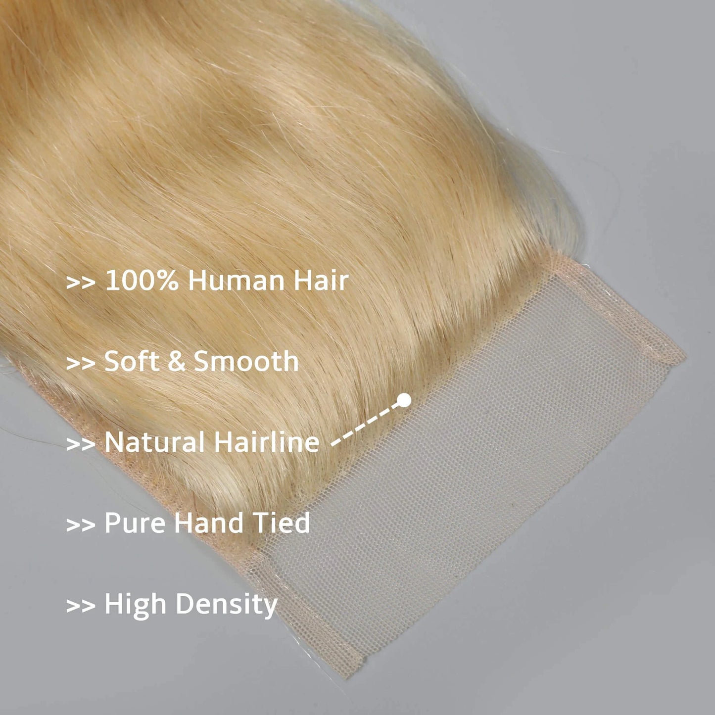 613 Blonde Body Wave Hair Bundles With 4x4 Lace Closure