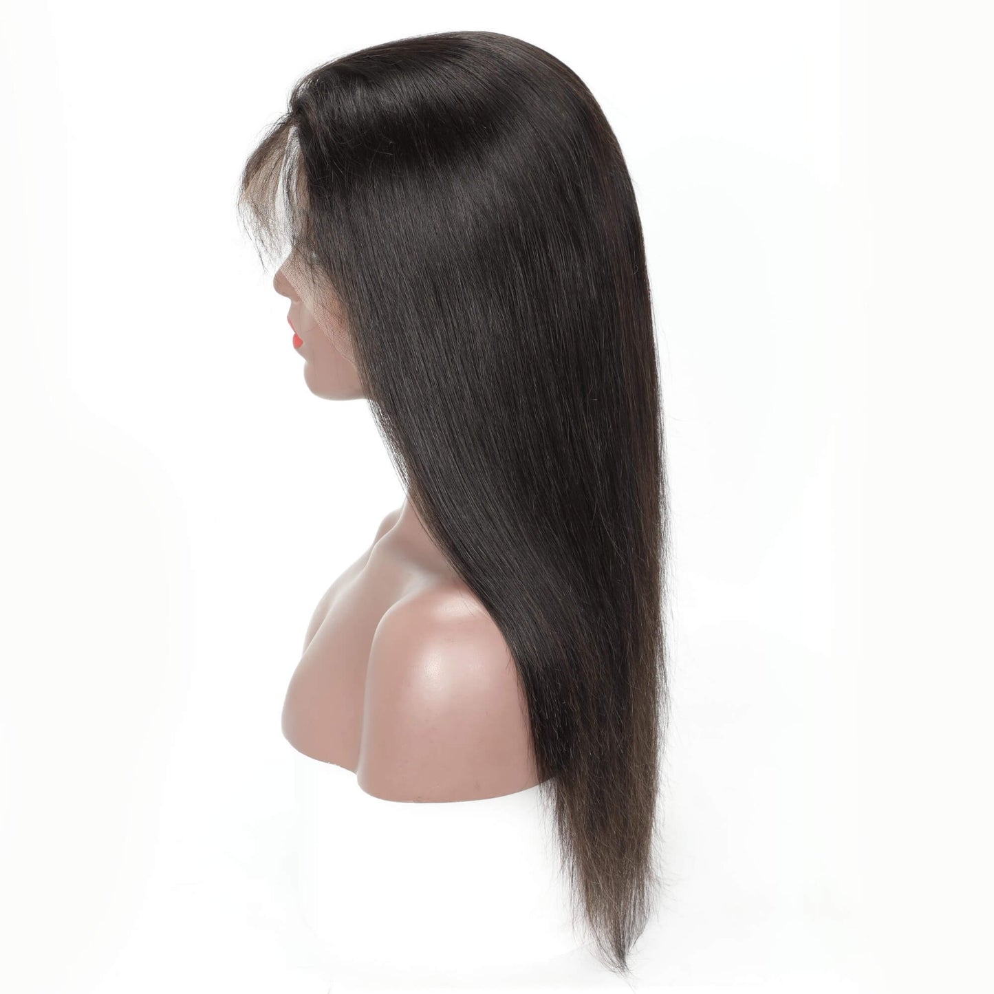 100% Human Hair Straight Full Lace Wig 180% Density